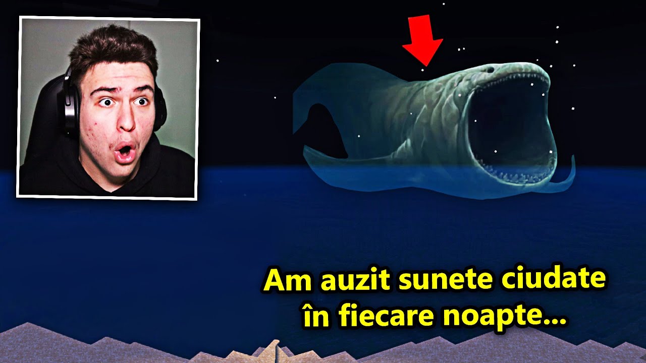 Aud sunete ciudate noaptea din oceanul de lângă casa mea.. ce se află acolo ?! (Minecraft)