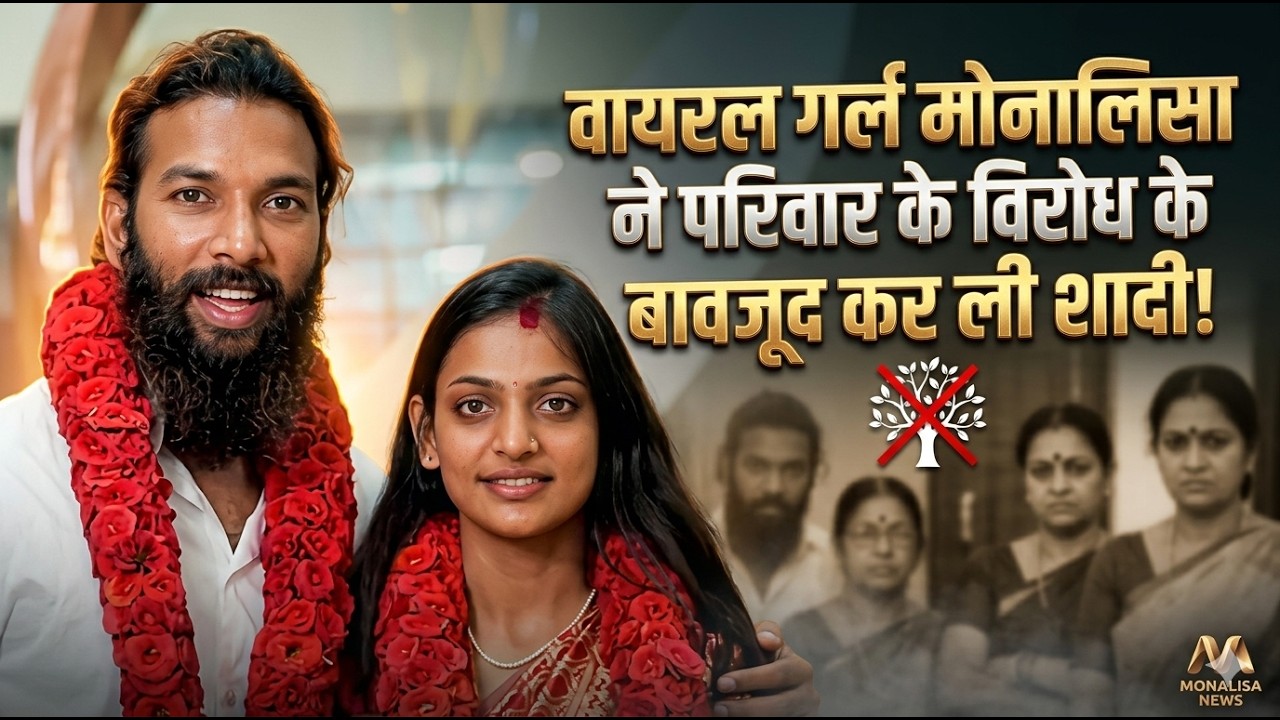 वायरल गर्ल मोनालिसा ने प्रेमी फरमान से की शादी, गुरु-परिवार चौंके ! #breakingnews #viralnews