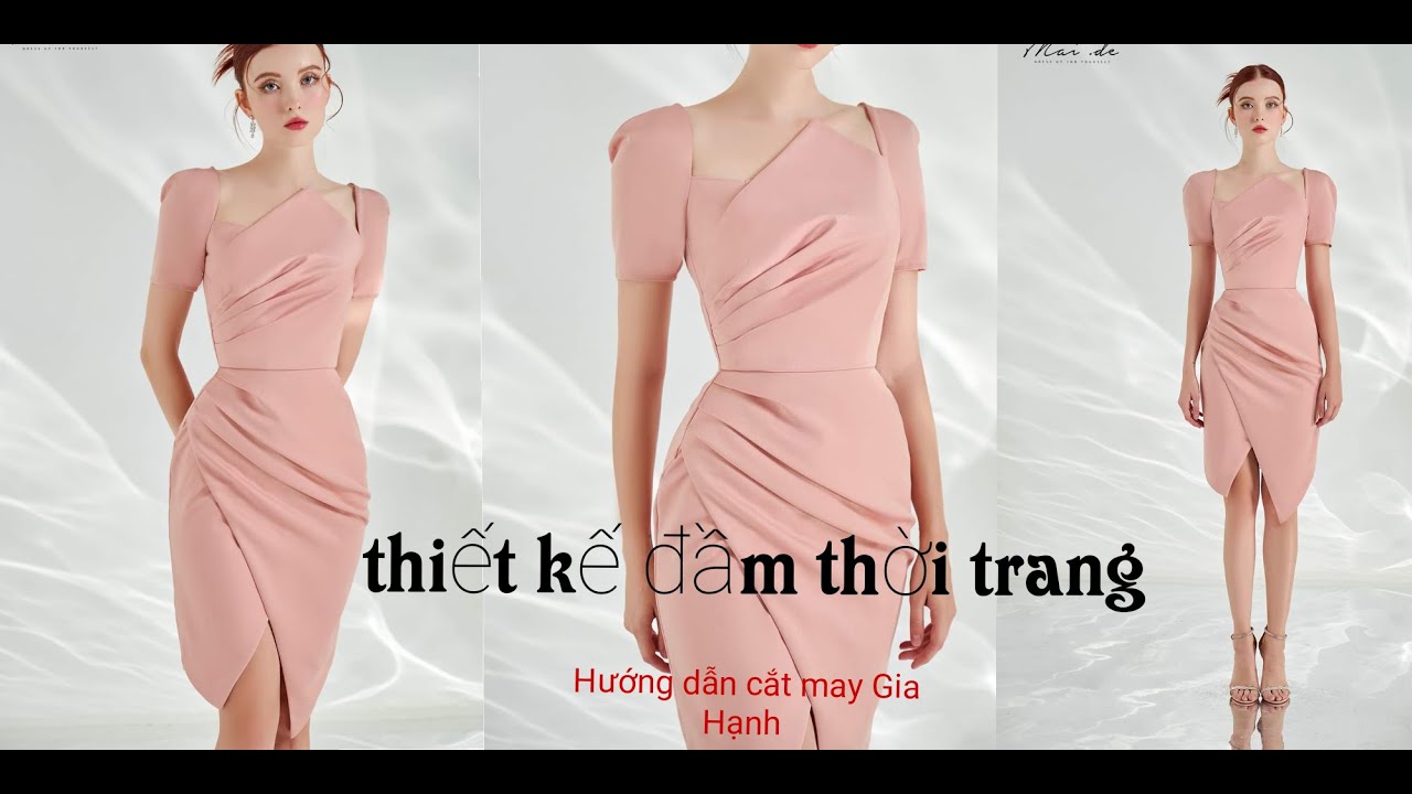Thiết kế đầm thời trang /Đầm body xếp ly