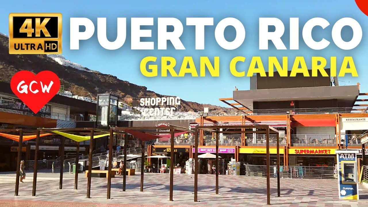 Gran Canaria PUERTO RICO Shopping Centre February 2024 🔴Shopping Centre to Mogan Mall