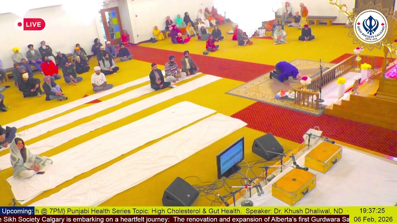 Sikh Society Calgary Live Stream | February 6, 2026