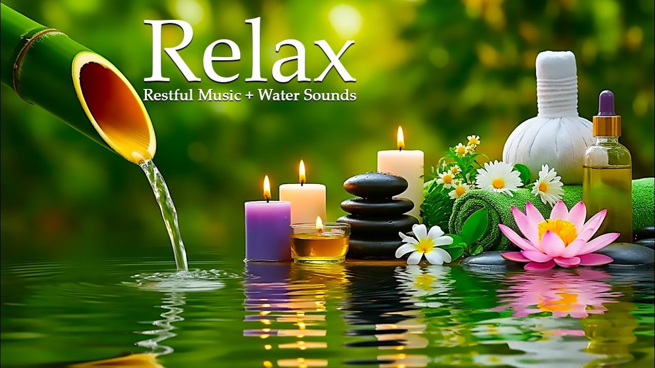 Healing Sleep Music Piano with Water Sounds 🌿 Mind and Body Relaxation
