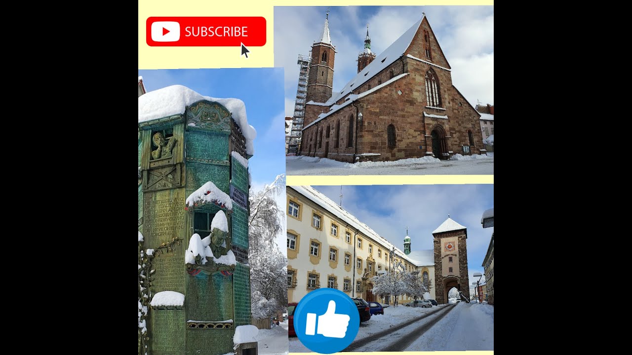 City view in Villingen at Winter time 2021/Altstadt Villingen/Schwarzwald/Lockdown/ateng mapagmahal