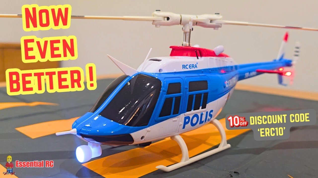 NOW EVEN BETTER ! RCEra C138 Pro JET RANGER Easy to Fly RC Helicopter
