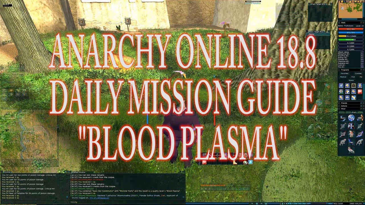 ANARCHY ONLINE 18.8 DAILY MISSION GUIDE  
