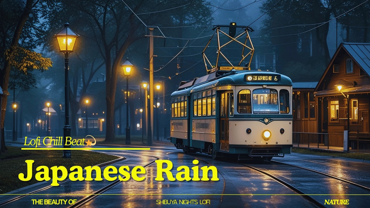 Japan Night Chill 🌧️ Lofi Chill Beat l Rain Chillhop Mix to make you Chill / Relax / Deep Focus