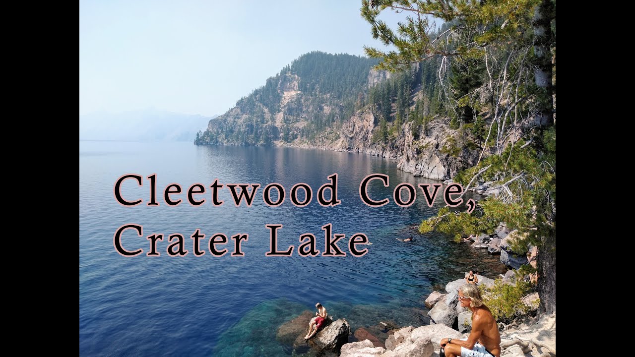 Cleetwood Cove on Crater Lake - I take the plunge from the cliff!
