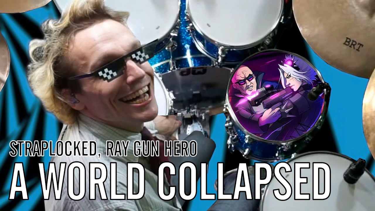 Straplocked, Ray Gun Hero - A World Collapsed | Office Drummer [First Time Hearing]