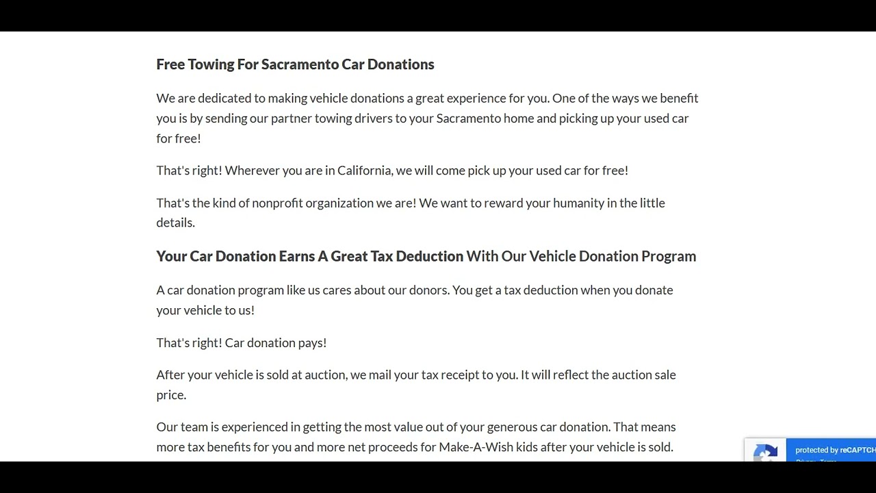 Donate Your Car Sacramento California | Al Hadi Mobiles