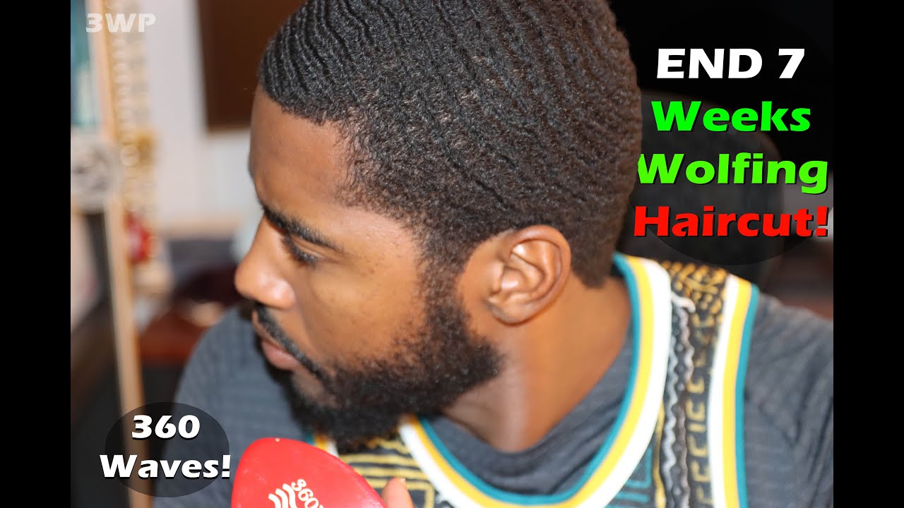 End of 7 Weeks Wolfing Haircut! 360 Wave Summer Progress
