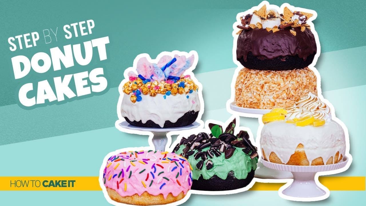 How To Make GIANT Donut CAKES | Step By Step | How To Cake It