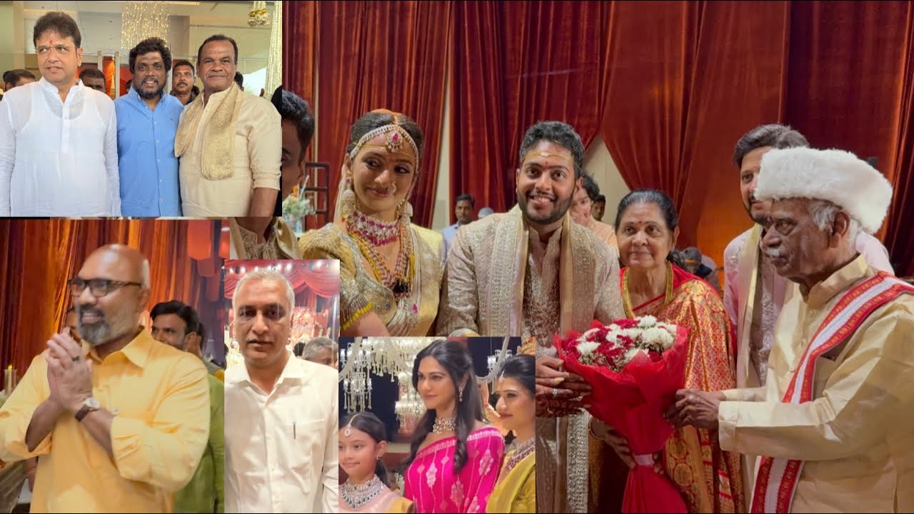 Congress minister komatireddyvenkatreddy brother daughterwedding #harishrao #komatireddyvenkatreddy 