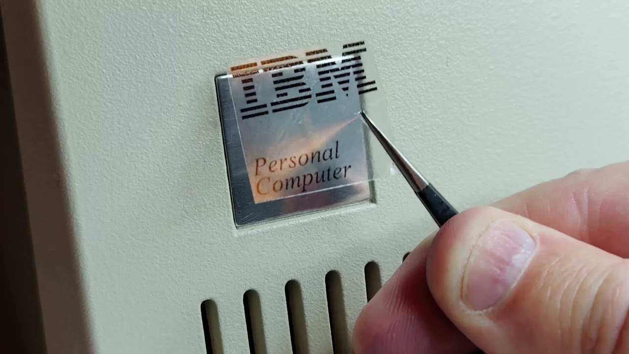 How to fix the IBM logo on an IBM 5150