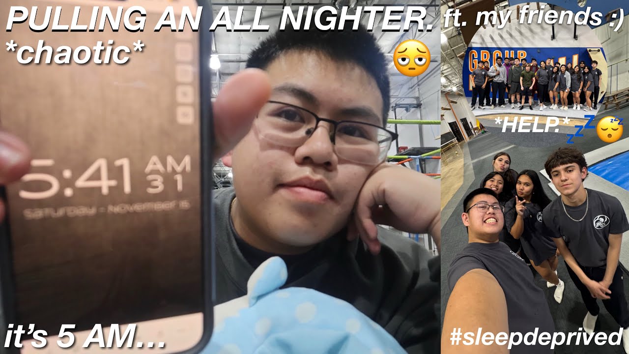 PULLING AN ALL NIGHTER FT. MY FRIENDS! *chaotic*