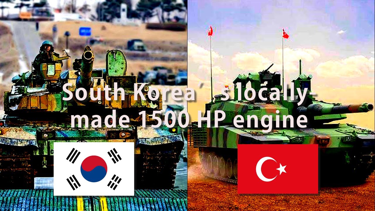 South Korean-made 1500 HP engine for the K2 Black Panther and 500 Turkish Altay tanks