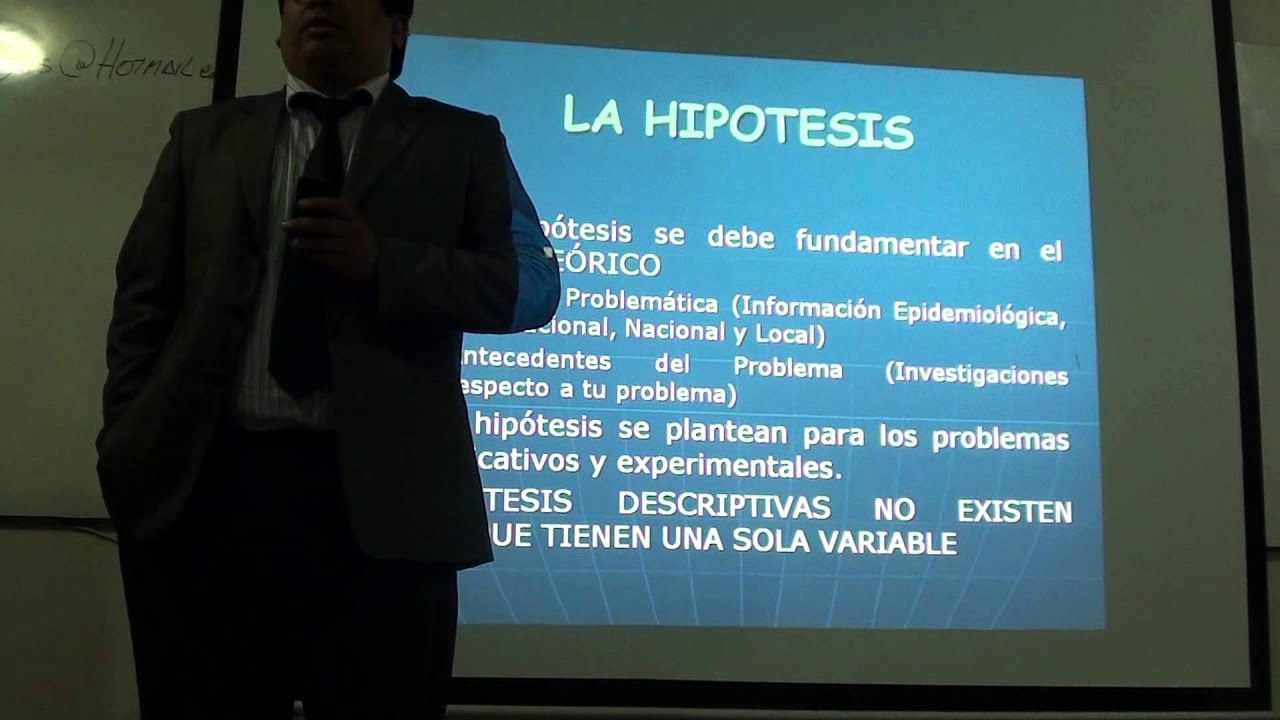 Objetivos e Hipótesis