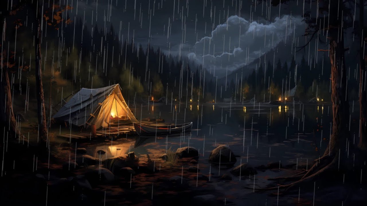 Torrential Rain & Wind : ASMR Intense Rainfall for Relaxation