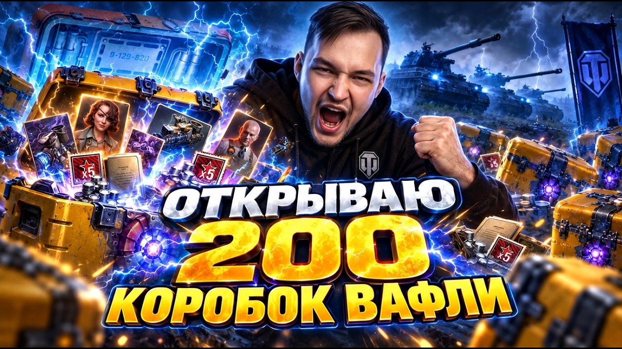 ОТКРЫВАЕМ 200 КОРОБОК И ТЕСТИМ НОВЫЕ ТАНКИ.