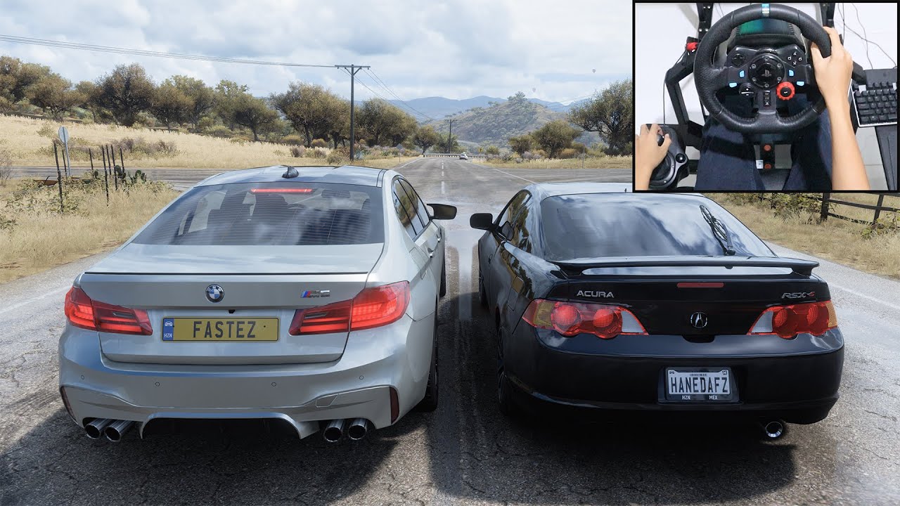 Acura RSX Type S & BMW M5 - Forza Horizon 5 | Logitech g29 gameplay