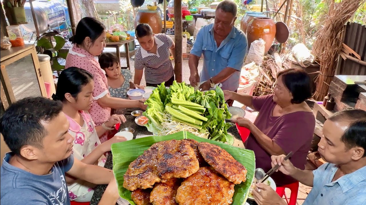 Nem Nướng Cuốn Bánh Tráng Kiểu Miền Tây | Nước Chấm Kiểu Nha Trang | MienTayVT