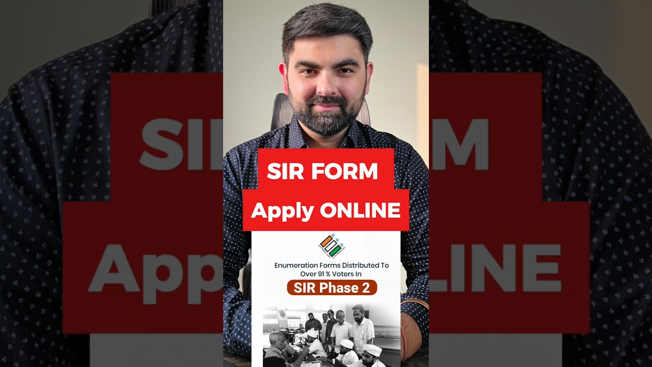 😍 Apply SIR Form Online #sirform #electioncommission #shortsfeeds #mausamnagpal