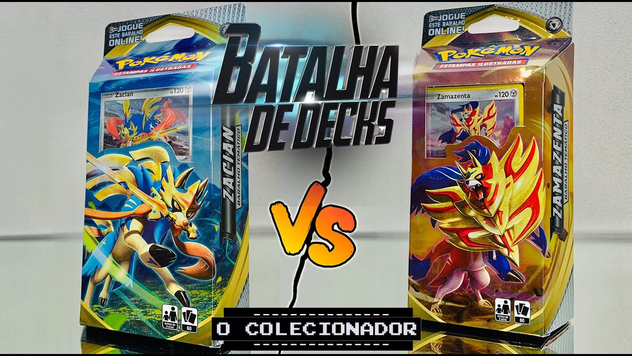 BATALHA DE DECKS - ZACIAN vs ZAMAZENTA - RIXA REBELDE