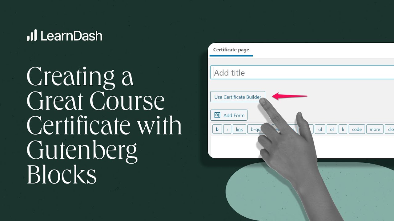 Creating a Great Course Certificate with Gutenberg Blocks