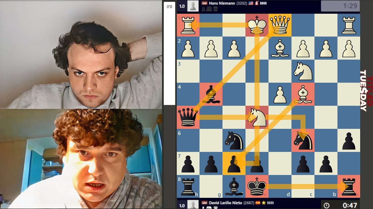 HOT GAME! GM Hans Niemann vs GM David Lari&ntilde;o Nieto
