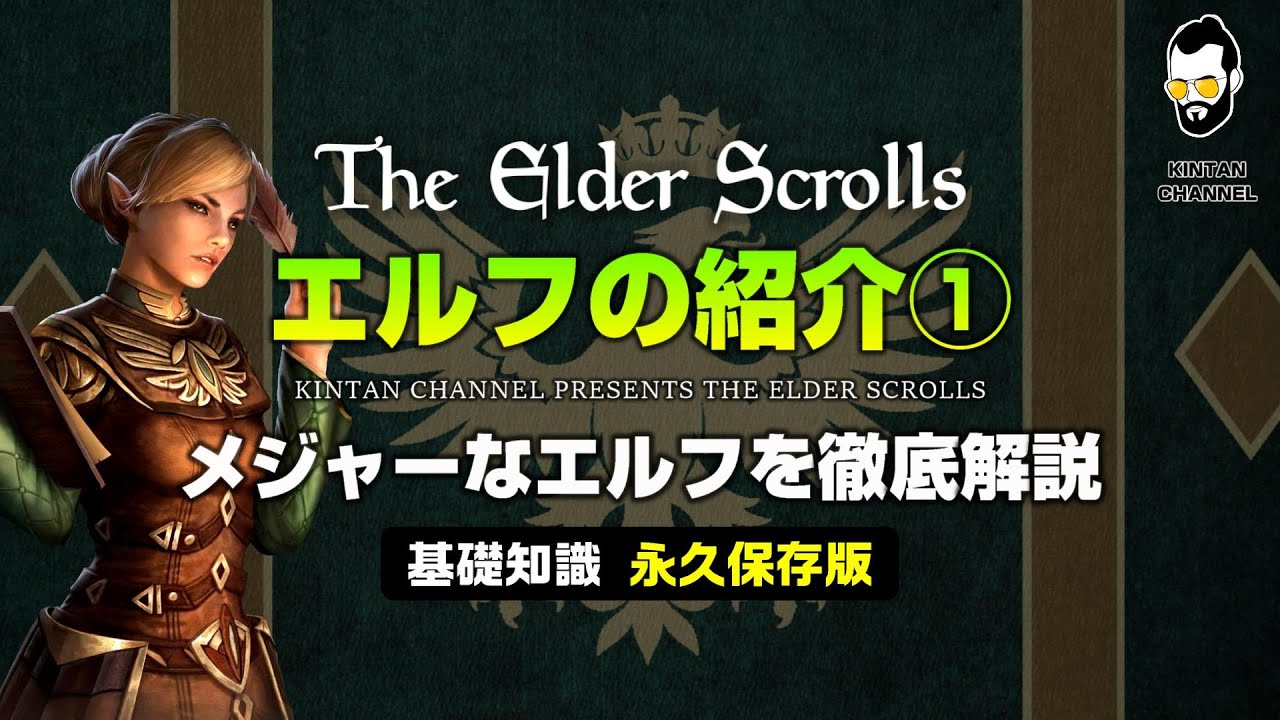 【スカイリムが100倍楽しくなる】種族解説⑥ エルフの特徴と文化①【The Elder Scrolls】オブリビオン TES6 TESO