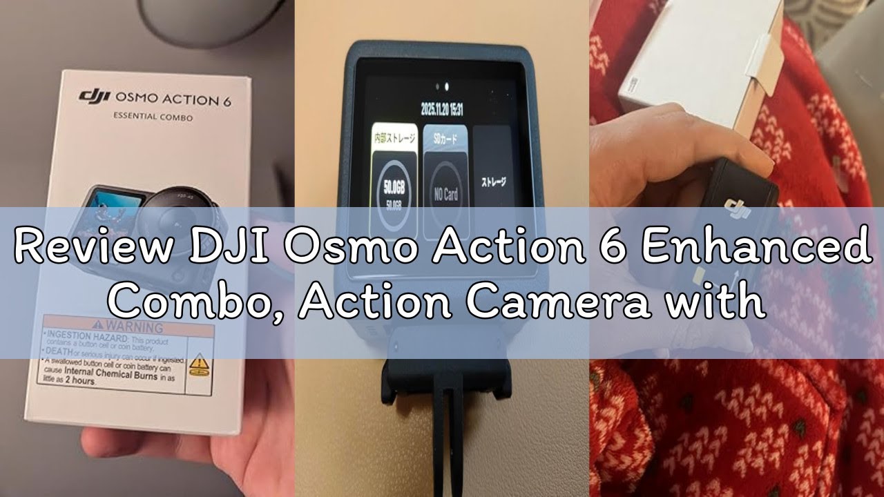 Review DJI Osmo Action 6 Enhanced Combo, Action Camera with 1/1.1″ Square Sensor, Variable Aperture