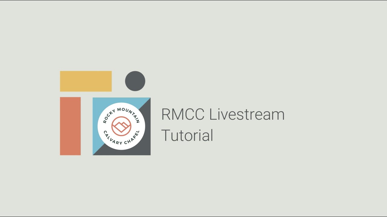 RMCC Livestream Tutorial