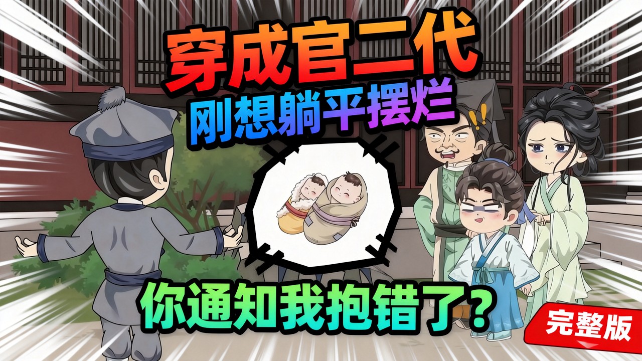 【一口气看完】卷王陈砚猝死后，直接空降大梁朝，爹是举人，妥妥的官二代配置，本想躺平当咸鱼，结果 6 岁被通知抱错了？！#夜一漫谈 #全族扶我青云志，我赠族人朱紫袍