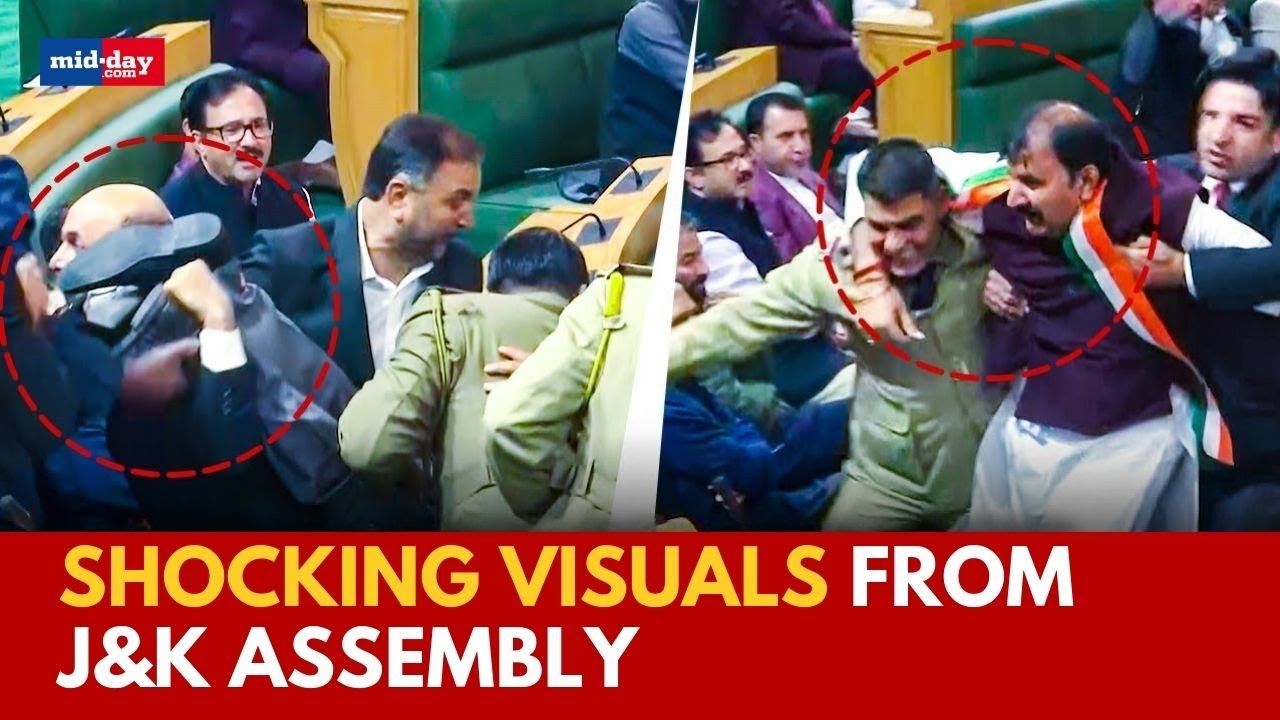 Article 370: BJP MLAs pushed out of J&K assembly on Speaker’s order, shocking visuals emerge