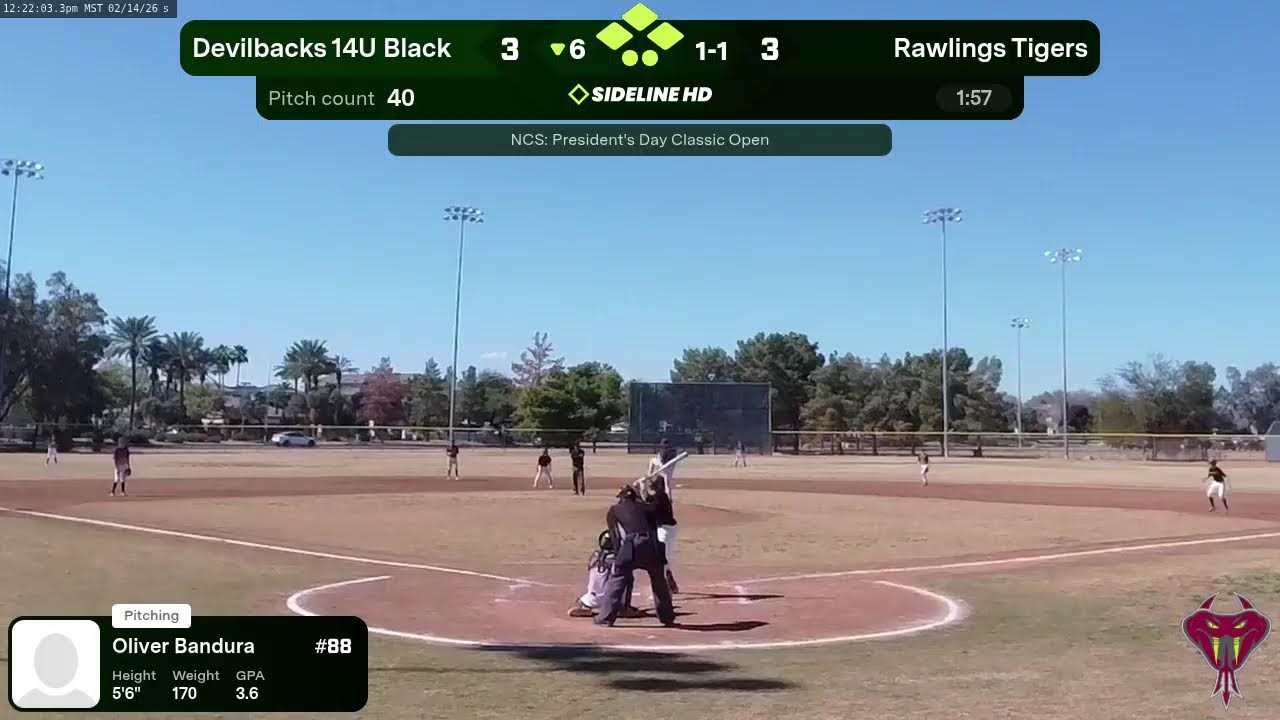 Devilbacks 14U Black @ Rawlings Tigers (2026.02.14)