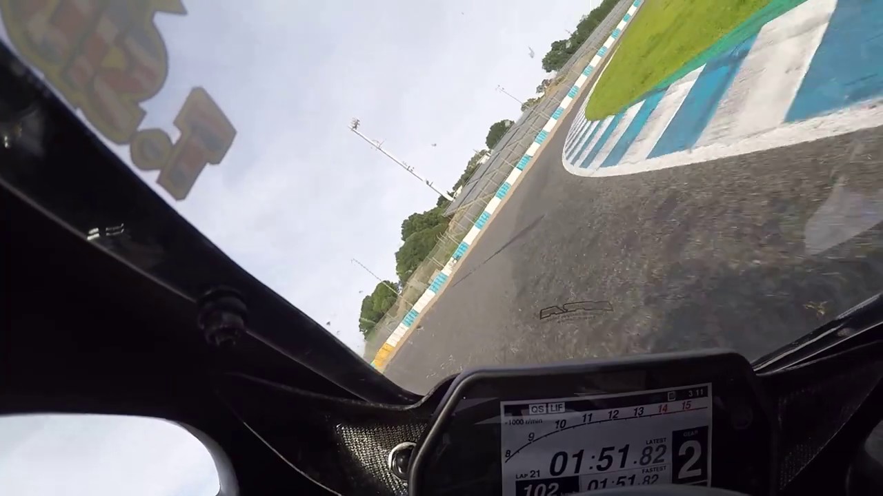 Jerez Trackday Fast Lap - 1.51 Yamaha R1 December 2018