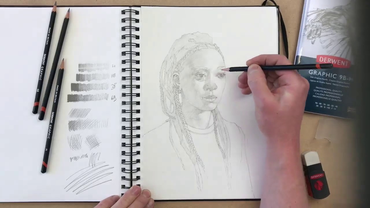 Derwent Graphic Pencils Portraiture Masterclass by Jake Spicer
