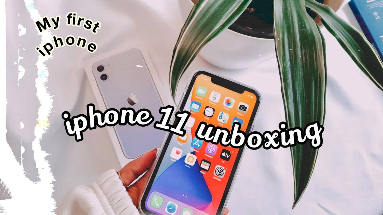 Unboxing iphone 11 💜📦🍎 2021 + accessories ✨🌸