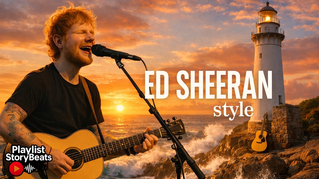 Ed Sheeran inspired Acoustic Songs ～Sun Drenched Coastal Morning Drive～
