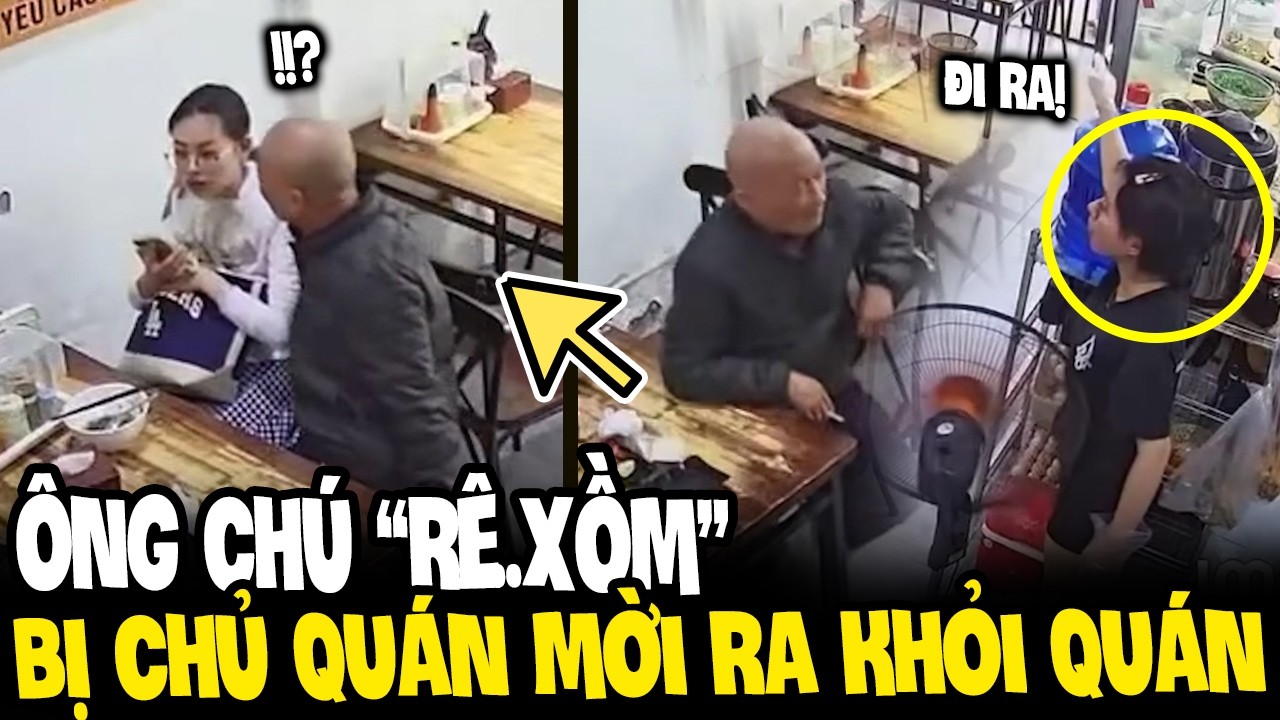 Thấy người đàn ông HÀNH ĐỘNG THIẾU ĐỨNG ĐẮN với khách nữ, chủ quán ĐUỔI THẲNG RA NGOÀI | Tin 3 Phút