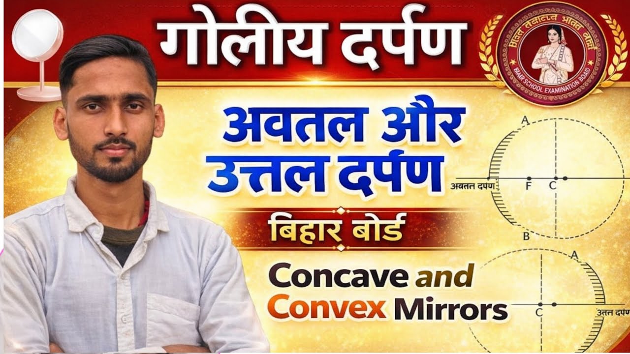 🔥गोलिय दर्पण किसे कहते है ? अवतल और उत्तर दर्पण सबसें आसान भाषा में समझ लो♥️ || जीवन भर याद रहेगी
