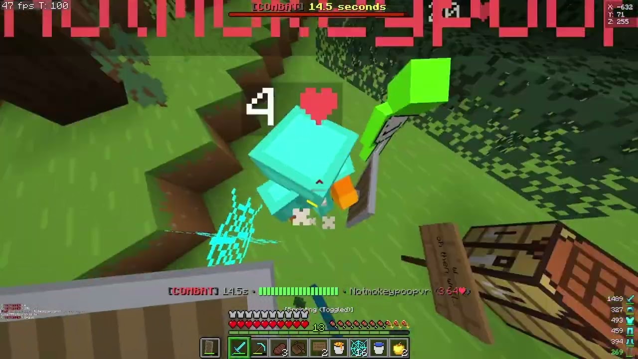 Killing Randoms On A Minecraft Sever