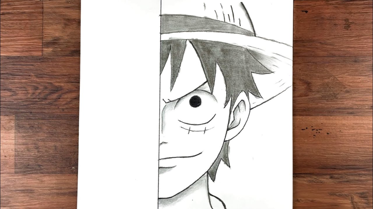 How to draw D. Luffy step-by-step | anime tutorial for beginners 