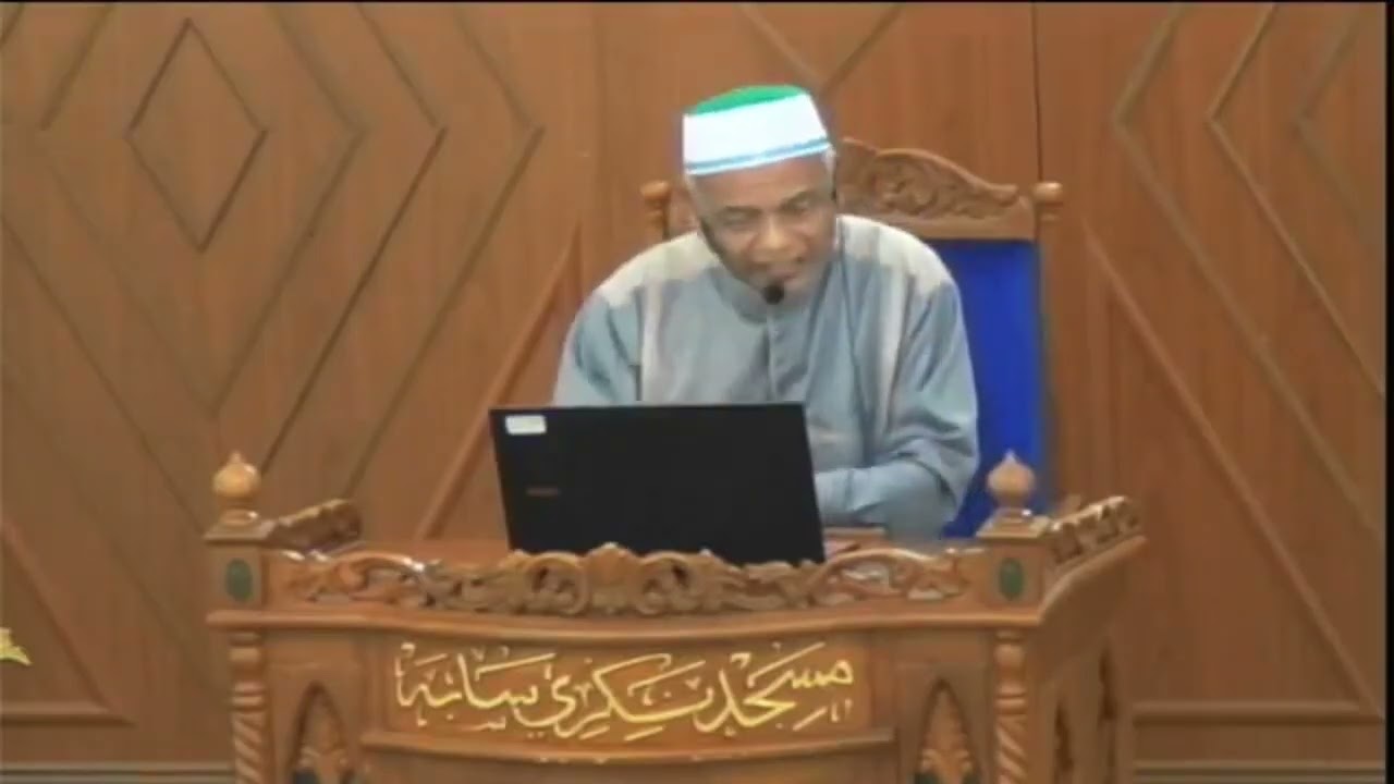 Kuliah Zohor disampaikan oleh Ustaz Jadmin Mohd Soon di Masjid Negeri Sabah