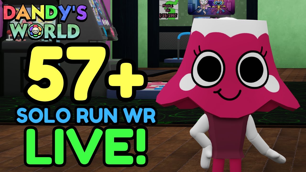 🔴🎥 BRIGHTNEY SOLO WR Floor 57+ Attempt + NEW Maps! | Dandy's World