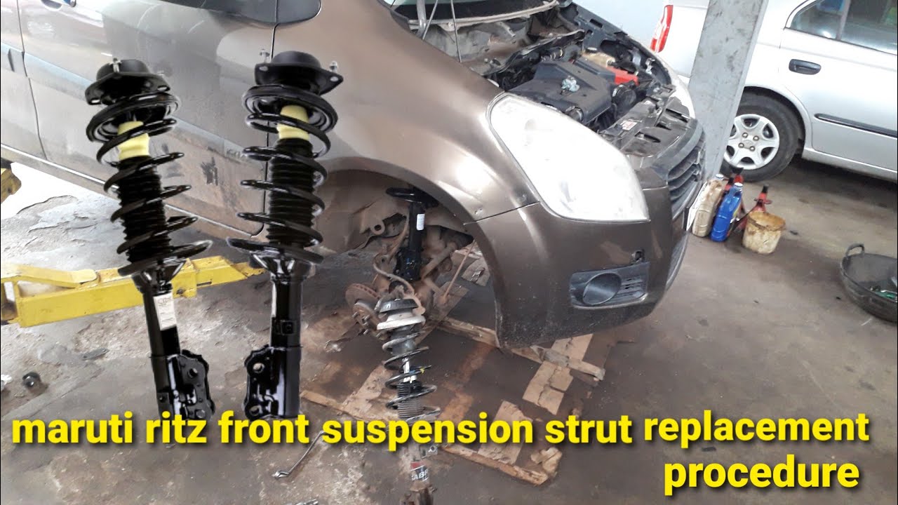 maruti Ritz suspension strut replacement procedure