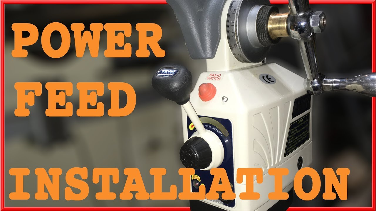 Mill Power feed unboxing and installation X-axis