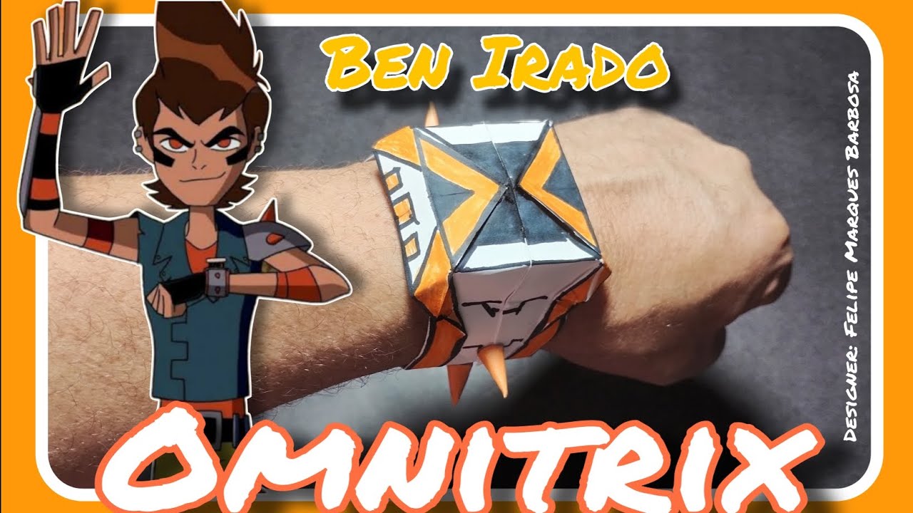 Como fazer o relógio do Ben 10 Irado  em Origami. Designer : Felipe Marques Barbosa