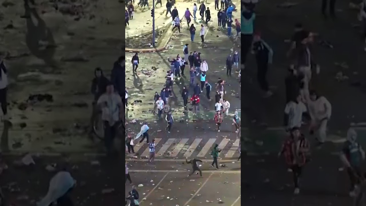 Argentina fans throw stones at police after World Cup final loss