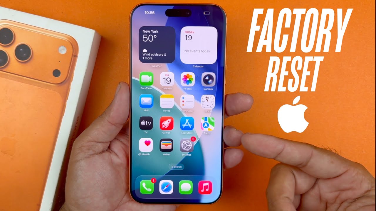 How To Factory Reset iPhone 17 Pro Max