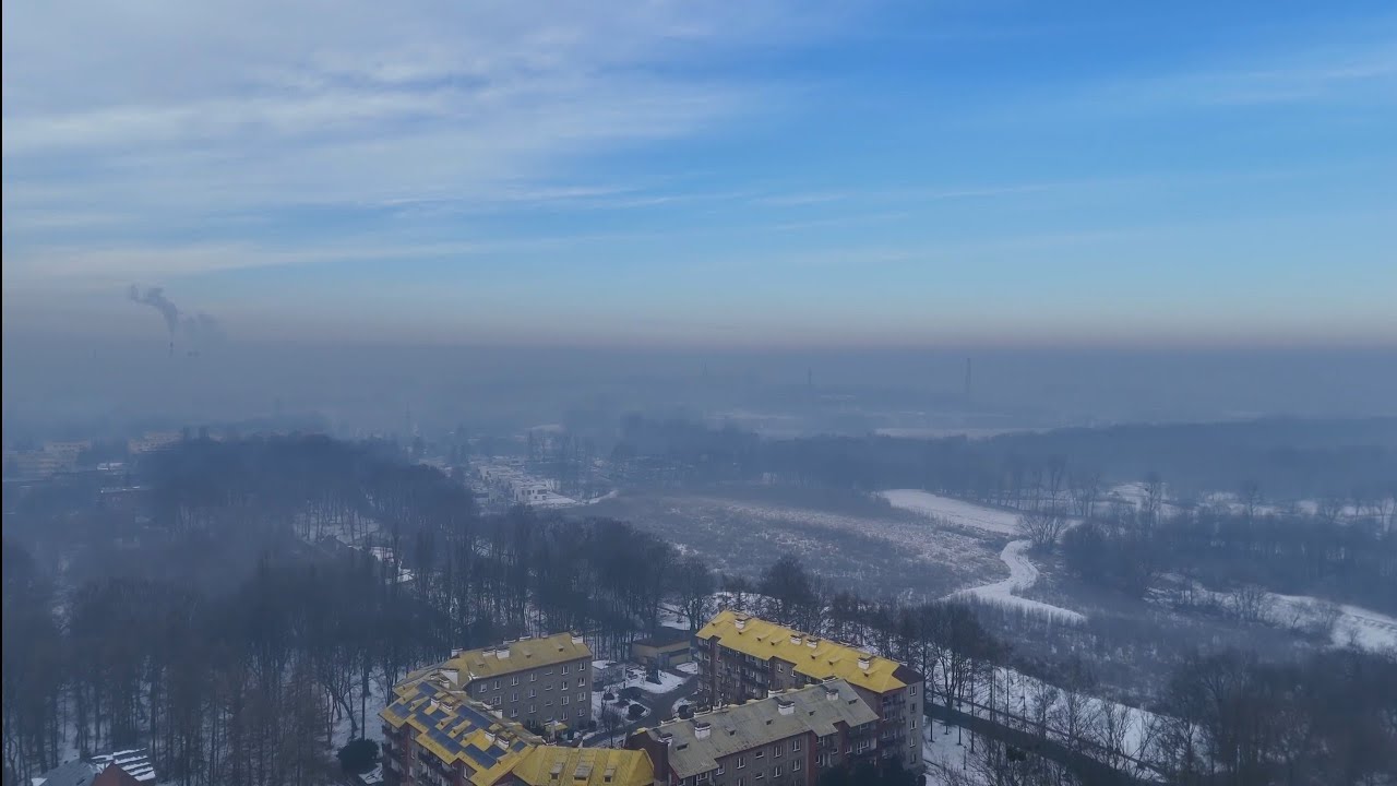 SIEMIANOWICE ŚLĄSKIE - ul.DWORSKA , STAW RZĘSA I OKOLICE ZIMĄ 2026r 4K 60FPS 
